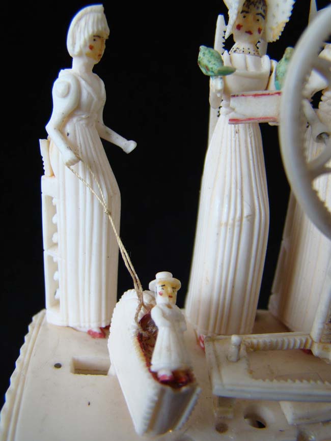 An Absolutely Amazing French Napoleonic War period Prisoner-of-War bone 'Spinning Jenny' circa 1795-1810 — image 4
